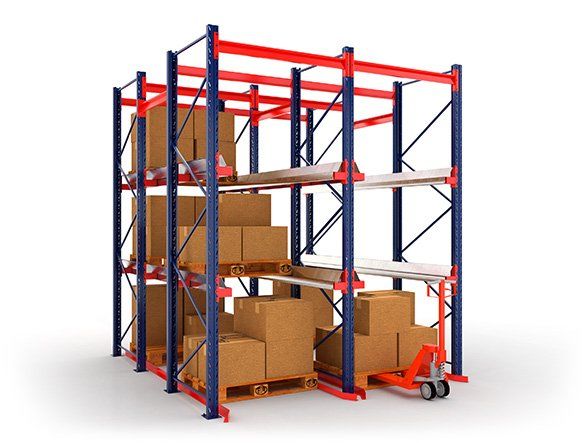 Фронтальные стелажи